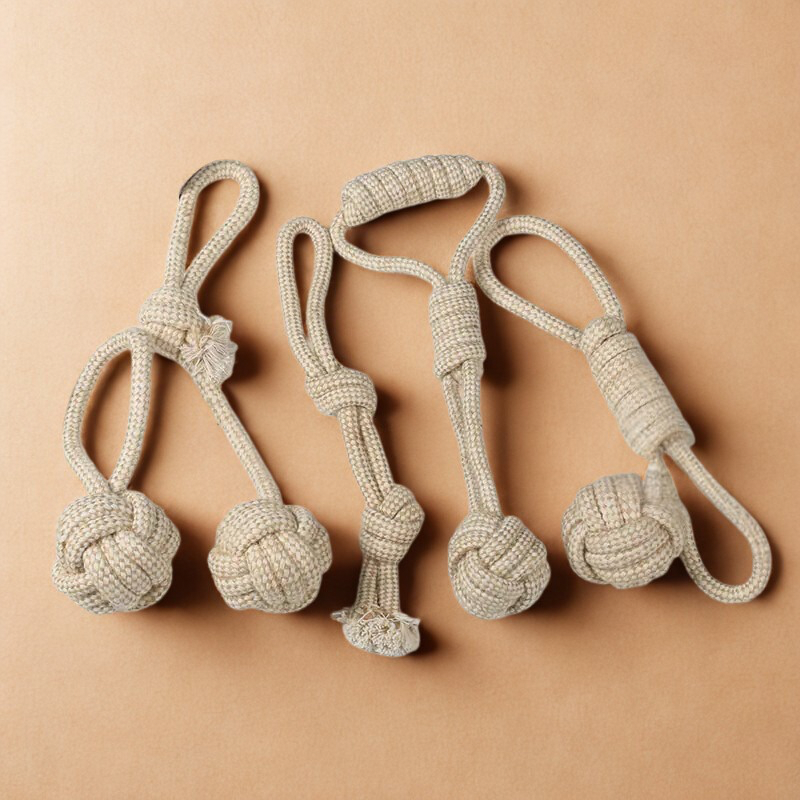 Set Brinquedos Corda Bege